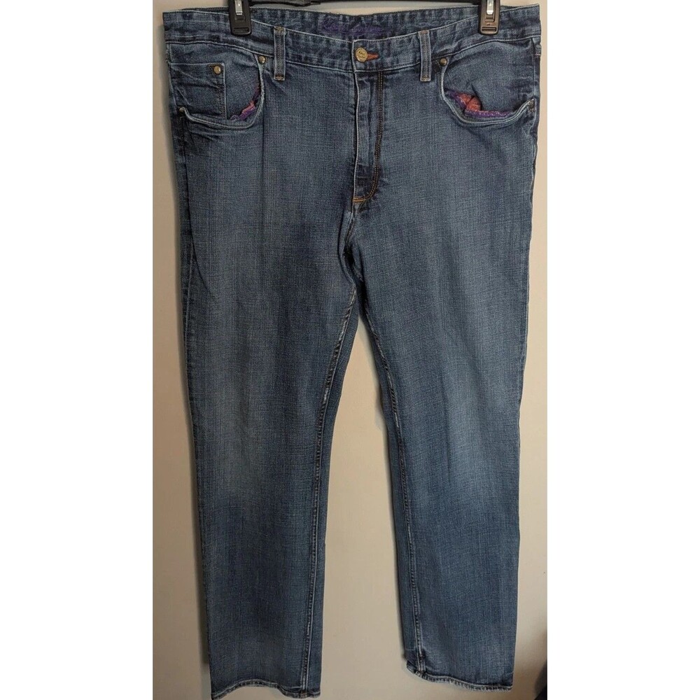 Robert Graham Jeans Men's Size 38x33 Blue Distressed Jeans